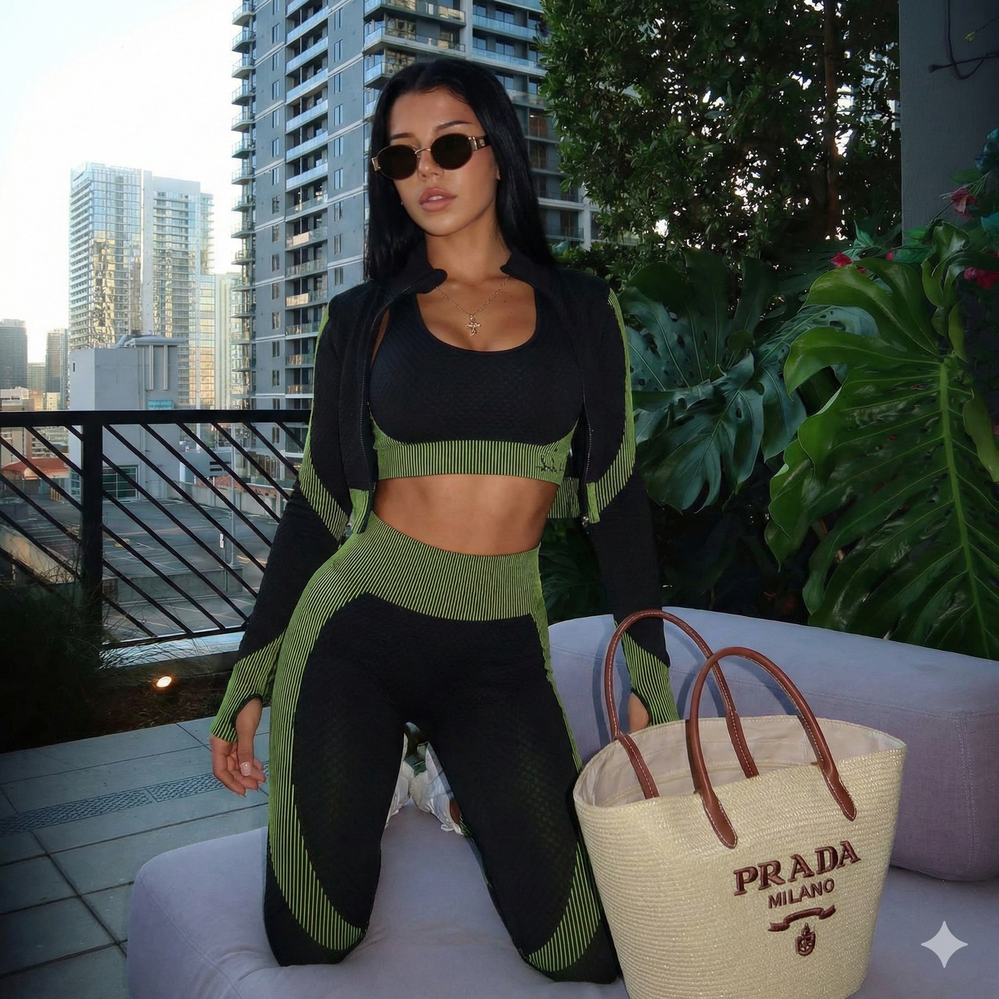 Trinity Seamless 3-Piece Set (Bra + Crop + Leggings)